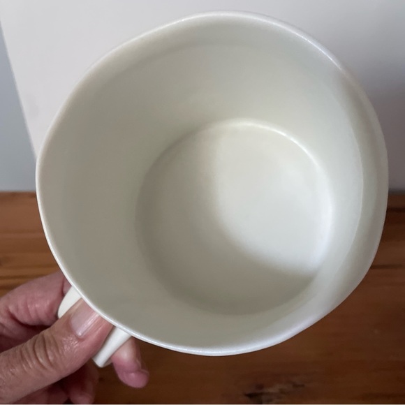 Jennifer Graham Striped Mug Ceramic White Black Coffee Tea Artisan Canada - Picture 5 of 6